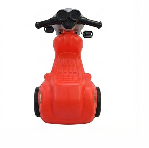 Image of Little Fingers Kids Ride-on Tricycle - Sturdy No-Pedal Push Bike for Toddlers Age 1 to 3 Years - Indoor Outdoor Balance Ride Toy with Easy-Grip Handle & Durable Wheels