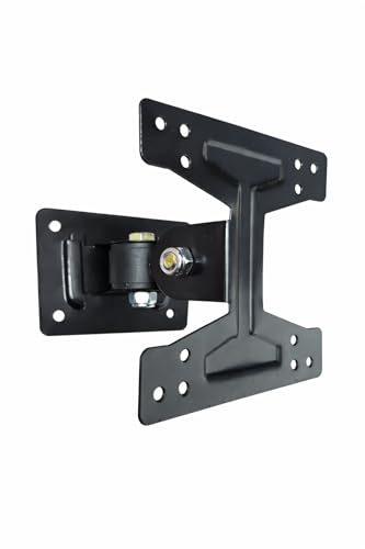 Image of TECHNOQUERY TV Stand Universal Slim Tilt & Swivel Full Motion TV Wall Mount Bracket for 14-26 Inch PC Monitor TFT LCD LED Plasma OLED Flat Curved Screen TVs, VESA 50x50mm 100x100mm 33Lbs