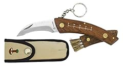 Praktische Albainox mushroom Messer mit Holzgriff, zusammenklappbar