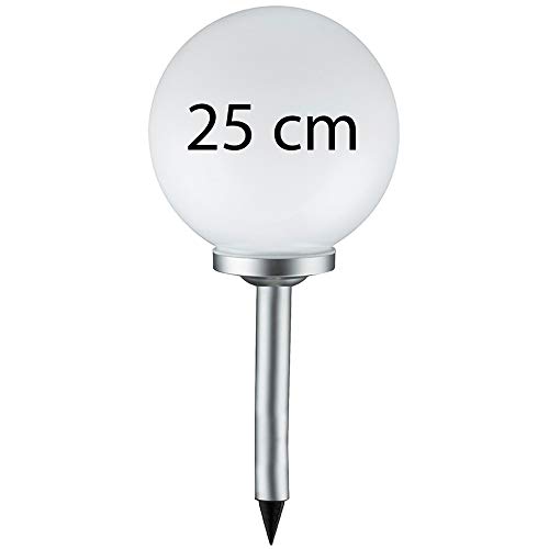 Preisvergleich Produktbild Grafner® Solarkugel Ø25 cm / LED / mit Erdspieß / Wegleuchte Gartenlampe Kugelleuchte LED-Leuchte Gartenleuchte Solar Kugel