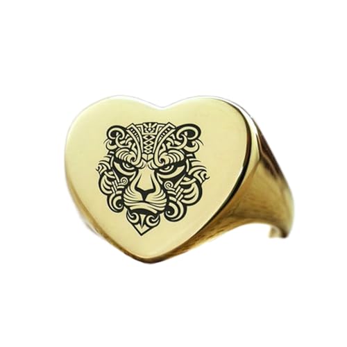 Bague tigre cœur argent hypoallergénique contre les allergies