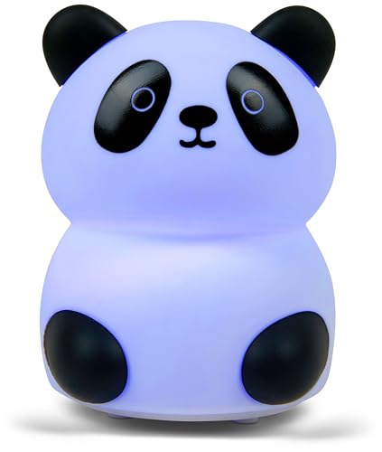 Lámpara de noche recargable con diseño de panda y balón miniatura 5