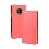 Lucyliy Funda para Infinix Note 7, Caso de protección PU Leather Wallet Case con ubicaciones de Tarjetas y función de Soporte para Infinix Note 7 Rojo Lucyliy Funda para Infinix Note 7, Caso de protección PU Leather Wallet Case con ubicaciones de Tarjetas y función de Soporte para Infinix Note 7 Rojo