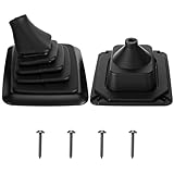 Outus Manual Shifter Rubber Boot Cover Compatible with 1990-1997 F150 F250 F350 Bronco Manual Transmission Gear Shift Lever Knob Boot with Mounting Bracket Replaces #F5TZ7277BA