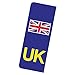 Autocollants de plaque d'immatriculation de voiture britannique - Autocollant de plaque d'immatriculation | Autocollant en vinyle réfléchissant facile à appliquer pour tout extérieur lisse Xiamusummer