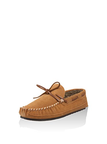 Minnetonka Men's Casey Moccasin Slippers Cinnamon 10 M