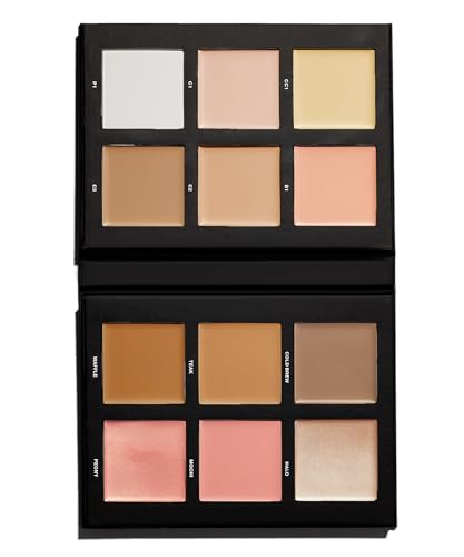 Image of BEAUTY BAY Make Face Multi-Use Complexion Palette (Fair - Medium), Vegan & Cruelty-Free, Cream & Powder Formula, 11 Creams & 1 Powder, Concealing & Correcting