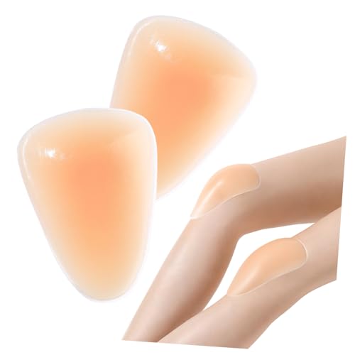 Totority 1 Pair Adhesive Silicone Knee Pads for Skating Flexible Protection for Ice Skating and Snowboarding Breathable Design with Optimal Ventilation Comfortable Cushioning for Injury