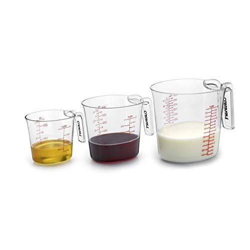 Cuisinart 3-Piece Nesting Liquid Set Measuring Cups, Set Of 3, Clear #TOP4