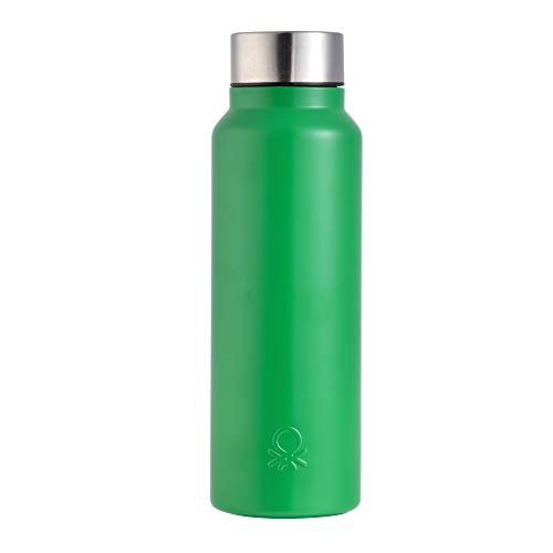Botella De Agua 750Ml Acero Inoxidable Verde Mate Casa - Benetton En Oferta United Colors Of Benetton. Be092 Botella De Agua, 750 Ml, Acero Inoxidable, Verde Mate, Casa Benetton