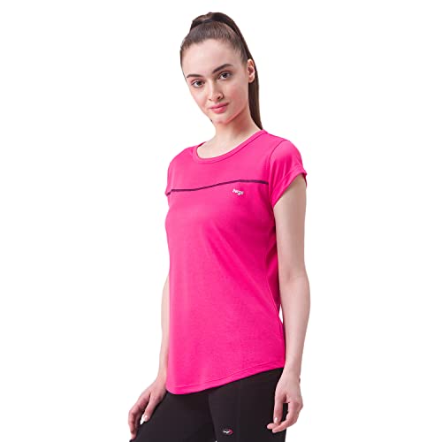 Image of berge' Ladies Polyester Dry Fit Western Shirts & Tshirts for Women, Quick Drying & Breathable Fabric, Gym Wear Tees & Workout Tops