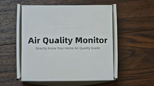 Image of 18-in-1 Smart Air Quality Monitor - Indoor WiFi Air Quality Detector with Dual Chip, Real-Time for AQI, CO2, PM2.5, PM1.0, PM10, TVOC, HCHO, Time Display, Temperature & Humidity with Aler (White-B2)