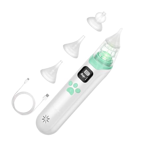 Aspirador Nasal Eléctrico Para Niños Pequeños, Succión Eléctrica De La Nariz Para Niños,Succión Nasal Eléctrica Para Con 3 Puntas De Silicona Suave - Succión A Presión Negativa A