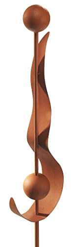 Kobolo Gartenstecker Rusty Drops, 106 cm, Metall braun in Rostoptik,...
