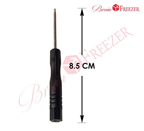 Image of Brain Freezer Pack Of 2 Hexagon Shaped Mini Screwdriver for Watches, Glasses repair maintenance Tool Black