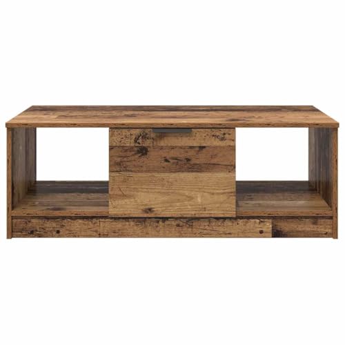 Table basse rectangulaire bois pour optimiser le rangement du salon