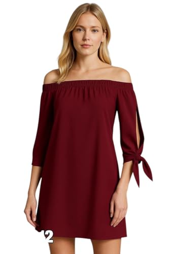 Robe bordeaux taille 34 coupe ajustée pour silhouette menue