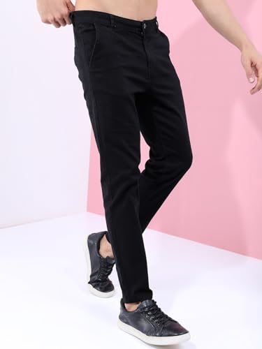 Image of Highlander Men'S Tapered-Fit Mid-Rise Jeans | Modern Look | Stretch Denim | All-Day Comfort | Trouser for Men | Men Trousers | Trousers for Man | Pants for Man