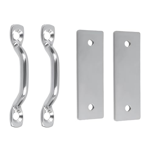 Escaleras plegables para pontón Crapyt juego de accesorios de acero 2