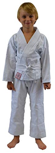 Keiko Juvenil Kimono Reforçado, Meninos e Meninas, Branco, M3