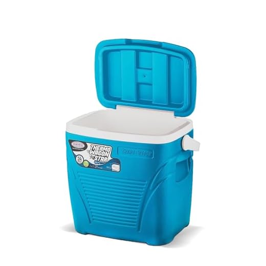 Asian Insulated Chiller Ice Box| Standard Size for Travel Party Bar Ice Cubes | Cold Drinks | Medical Purpose | 20 Litre, Blue
