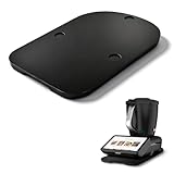 Gleitbrett für Thermomix TM7, Brett mit Rollen für Vorwerk Thermomix TM7 zubehör, Leicht Gleitendes Bambus Rollbrett/Slider - Schwarz