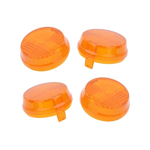 Intermitentes de moto cubierta de lente amarillo claro ABS luz indicador señal de giro