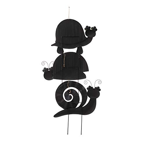 Glitzhome 3 Set Insects Garden Stakes, Metal Tortoise Ladybug Snail Yard Stakes For Outdoor Lawn Garden Patio Backyard Ornaments #TOP7