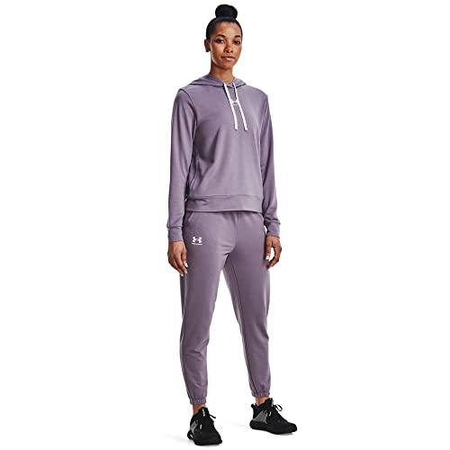 Under Armour Womens Rival Terry Jogger , Club Purple (530)/Black , Xx-Large #TOP2