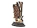 PLEASANTINO - 4 Inch Maa Kaali Wood Carved Statue in Exotic Hard Woods - Multi Layered Hand Made Wooden Hindu Goddess Kaali Maa Idol for Car Dashboard, Home, Office, and Travel
