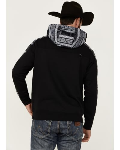 Black & Grey Aztec Hoody by Hooey4