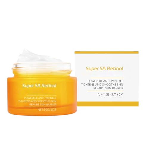 Crema De Retinol Para Rostro, Retinol Cream Anti-Aging Moisturizer, Crema Antienvejecimiento Día Y Noche Para Mujeres Y Hombres with 5a Retinole for Face, Reduce Wrinkles