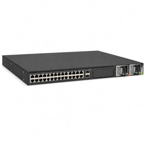 Image of Ruckus ICX7550-24-E2 Managed Switch, 24x 10 /100 /1000 Mbps RJ-45, 2x 40GbE QSFP+ + Modular Expansion Slot Uplinks - Stackable Campus Switch, 40 /100G Uplinks, Multigigabit PoE++ Ready