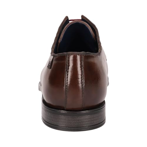 Image of Bugatti Men's Brown Leather Formal Derby Shoes