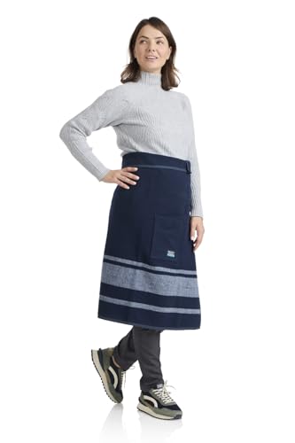 ‘The Wearable Blanket’, The Ivy League Stripe, Navy & Grey2
