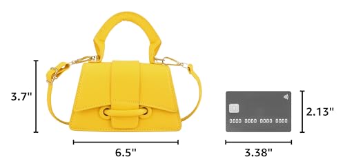 Image of Ayliss Micro Mini Crossbody Handbag Women's Purse Clutch Cute Mini Trendy Bag Top Handle PU Leather Shoulder Bag