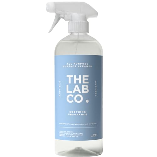 The Lab Co. Antibacterial All Purpose Cleaner 750ml Multi Surface Cleaning Spray Soothing Fragrance Linen Chamomile White Rose