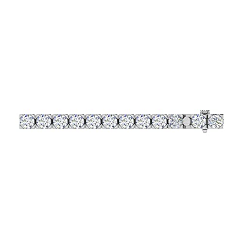 8 to 12 Carat Diamond Tennis Bracelet in 14K Gold (7 Inch) - IGI Certified2