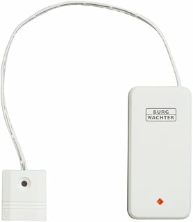 BURG-WÄCHTER Wassermelder bei Wassereinbruch- und überlauf, Batteriebetrieben, WLAN Wassersensor, mit BURGsmart Protect Geräten kompatibel, Protect Water 2062, 84 x 44,5 x 21 mm