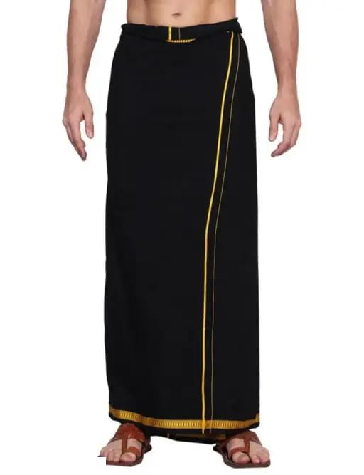 Image of Men's Cotton Lungi | Traditional Indian Wear | Soft & Breathable Checked Lungis for Daily Comfort, Home Wear & Casual Use | Free Size Wrap