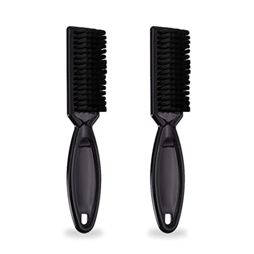 LYITZW 2 Stück Reinigungsbürste Klingen, Nylonbürste, Nagelbürste, Friseur-Reinigungsbürste, Haarschneidemaschinen-Werkzeug