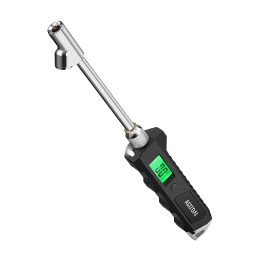 AstroAI Heavy Duty Digital Tire Pressure Gauge 0-230 PSI Calibrated to ANSI B40.7 Grade 2A (0.5%) with Backlit LCD & Flashlight, Stainless Steel for Truck RV Car Motorcycle Bike 1