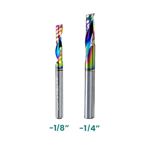 Image of NZ 1 /8 inch 1-Flute End Mill DLC-Coated Carbide - for Aluminum, Copper, Titanium (HRC45), 5pcs