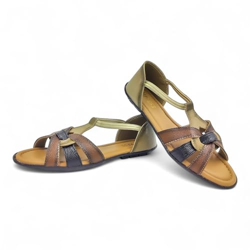 Image of Woman's Flat Comfortable Sandal | Doctor Insole Soft & Comfortable | Best For All Seasons | True Anti-Skid TPR Sole | Fashionable & Trendy (W-14)