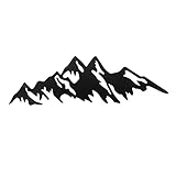 Décoration en métal - fabriquée en fer robuste, la décoration murale en métal des montagnes n'est pas facile à casser, très durable.