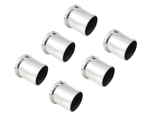 Image of Atlantic Wall to Wall Bracket Conceal Socket for 1 inch Curtain Rod, Curtain Bracket, Rod Rail Bracket, Material Stainless Steel, Colour S.S Finish, 6 Pieces