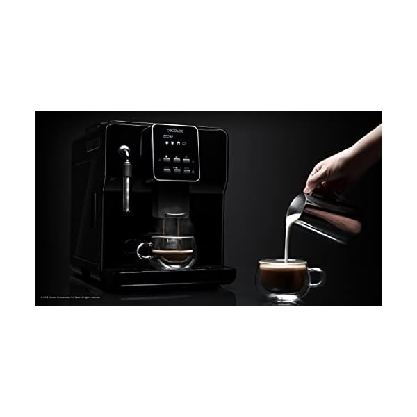 Cecotec cafetera megautomática Power Matic-ccino 6000 Serie Nera. 19 Bares,1-2 cafés, Sistema de rápido Calentamiento… - Imagen 7
