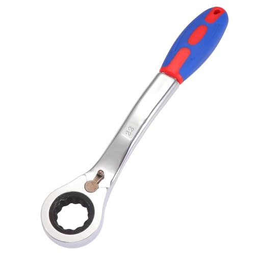 Hemobllo Ratchet Wrench - 22mm Ratcheting Combination Wrench Flex Head Ratchet Wrench Tool Plastic Handle Quick-Release Reversible Ratcheting Wrench