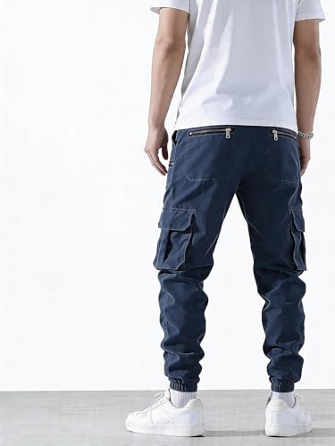 Image of Lymio Cargo for Men | Cotton Cargo Pant | Drawstring Waist Pant (Also Available in Plus Sizes) (34-37)