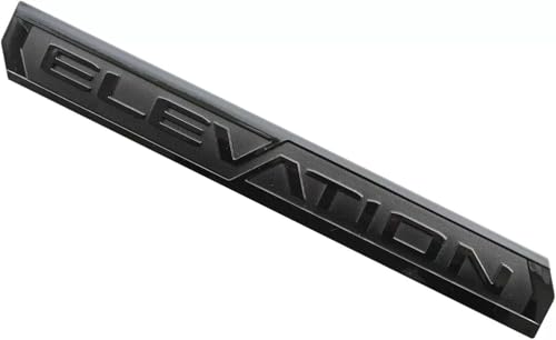 Image of 6Pcs Sierra Elevation 4x4 Emblem 3D Rear Tailgate Door Badge Nameplate Letter Sticker Decal Replacement for 2019-2022 Sierra 1500 2500HD 3500HD (Gloss Black)